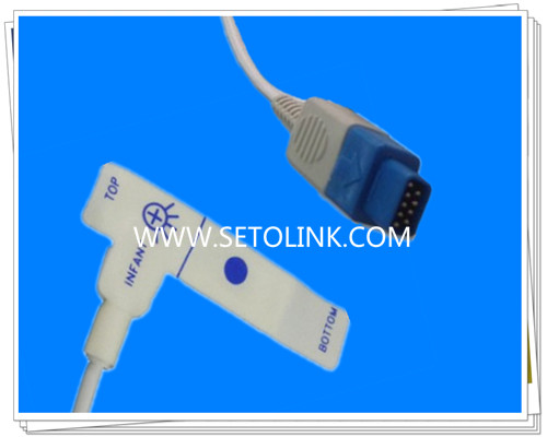 GE Trusignal 9 Pin Disposable SpO2 Sensor