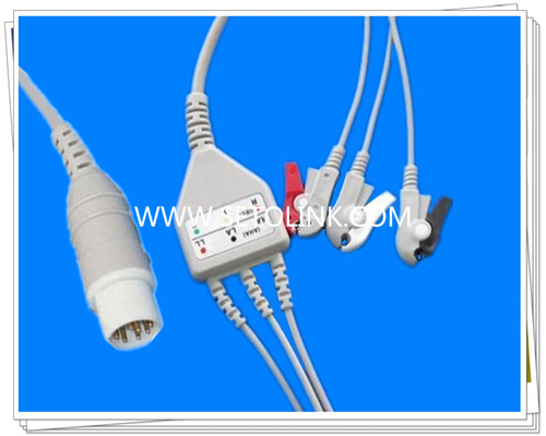 Mennen 10 Pin One Piece ECG Cable