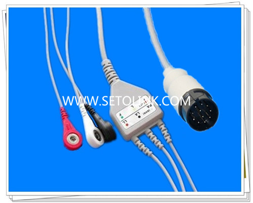 Nihon Kohden 11 Pin One Piece ECG Cable