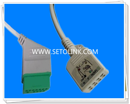 Nihon Kohden 12 Pin ECG Trunk Cable JC 906PA