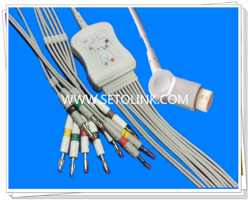 Philips HP One Piece ECG Cable 10 Leadwires