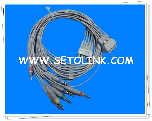 GE MAC Series EKG Cable 10 Leadwires