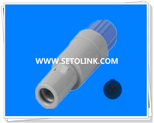 3 Pin Circular Plastic Male Plug