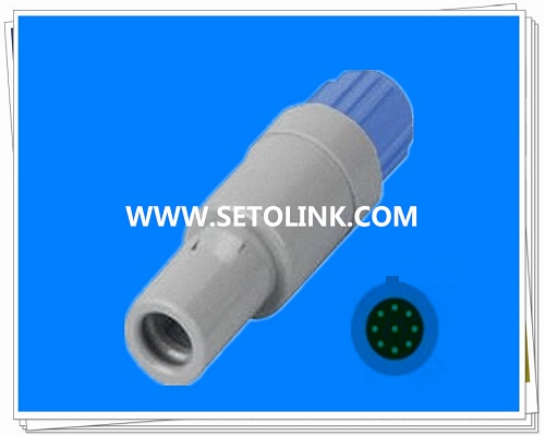 9 Pin Circular Plastic Male Plug