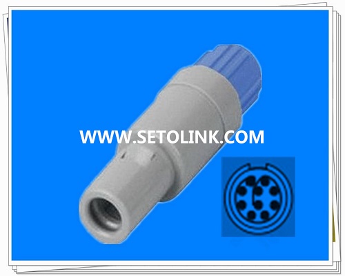 10 Pin Circular Plastic Male Plug