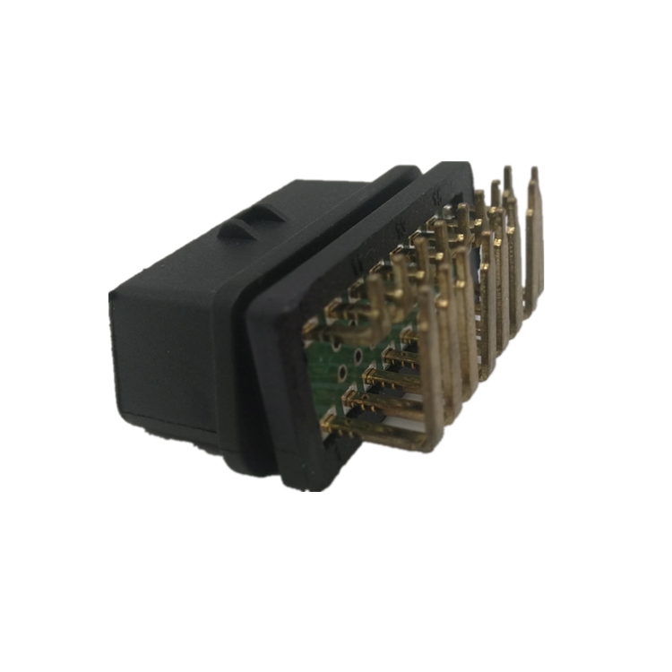 Right Angle PCB OBDII 16 Pin Female Connector SOF006X V3